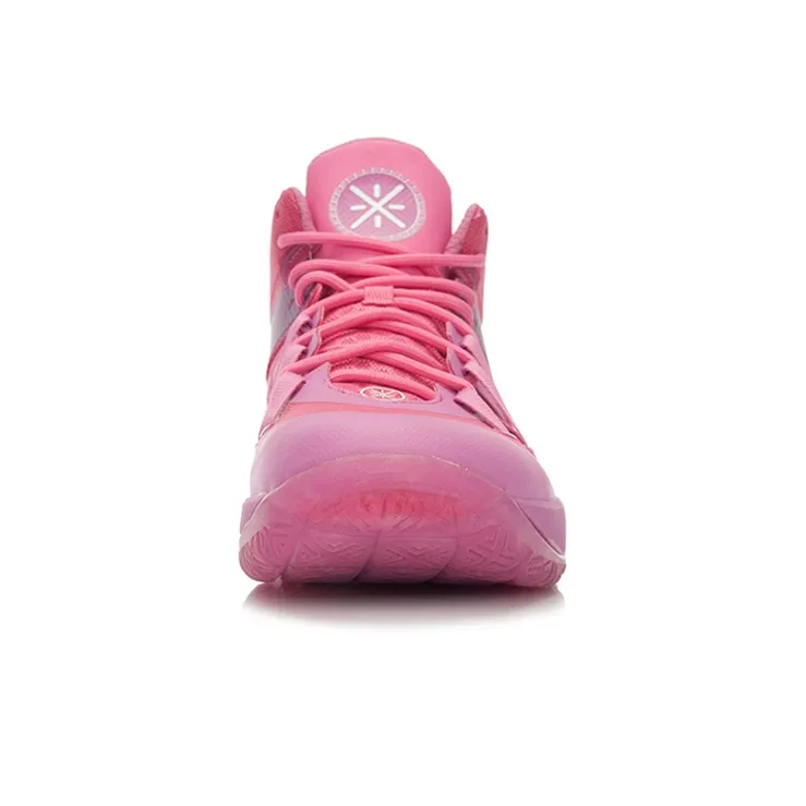 LINING All In Team 3 Basketball Shoes Unisex High Top Azalea Pink-3