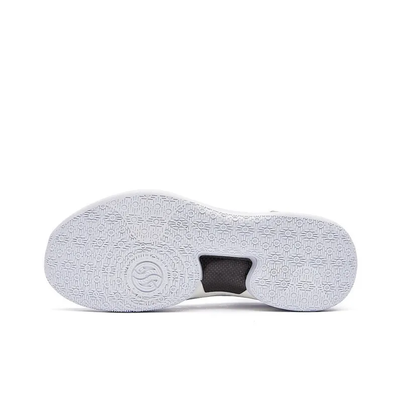 361° AG1 Pro Ice Blade Cushioning Anti-Slip And Wear-Resistant Coverage Support Mid-Top Basketball Shoes White Blue-4