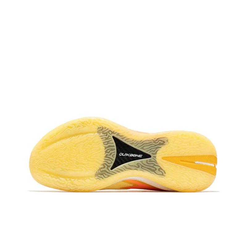 361° Big3 3.0 Pro Orange Soda Durable Breathable Low-Top Basketball Shoes Yellow-4