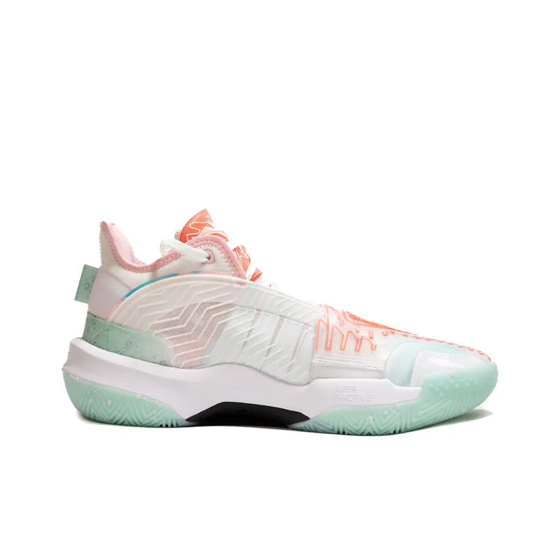 PEAK State Extremely Large Triangle 1.0 Basketball Shoes Men's Desert Pink Light Sour Green-1