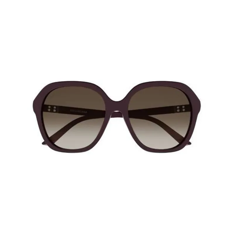 Balenciaga Irregular Shape Sunglasses Women's Brown-1
