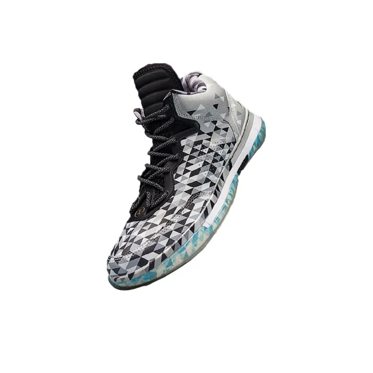 LiNing Way Of Wade Remix 4/6 Anti Slip And Wear Resistant Cushioning Rebound High Top Basketball Shoes Men's Green-4