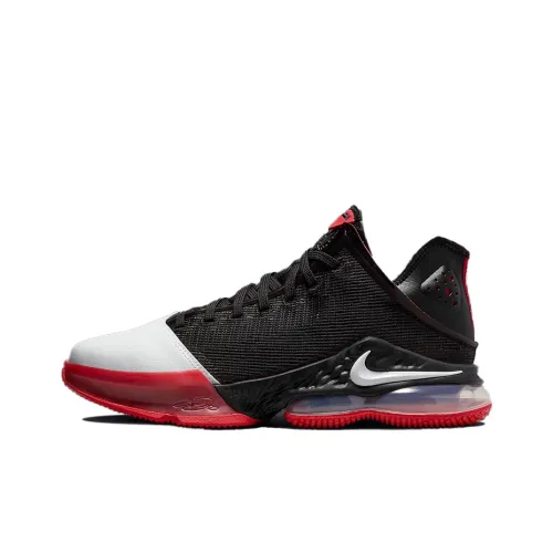 Nike Lebron 19 Basketball Shoes Men Low-Top Black/White/Red