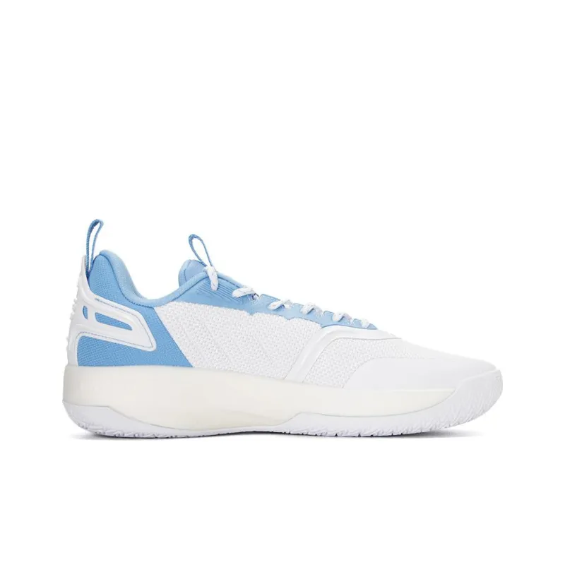 XTEP Lingyun 1 Cushioning Anti Slip And Wear Resistant Low Top Basketball Shoes White Blue-1