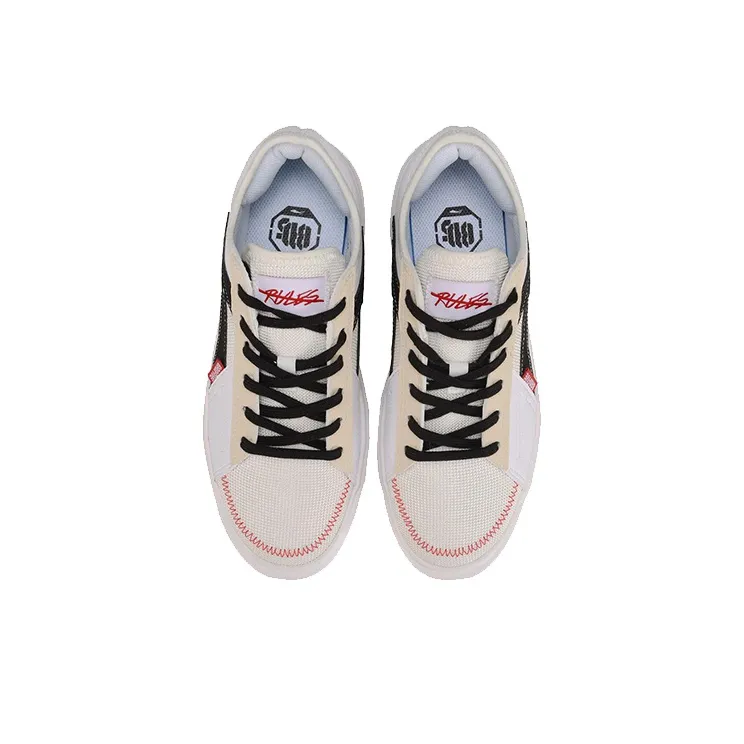 LiNing Badfive The Rebel Low Top Basketball Shoes Women's White Apricot-3