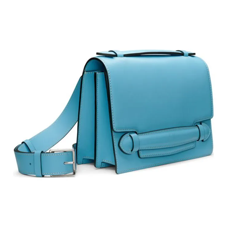 Moynat Soft Calfskin Crossbody Bag, Shoulder Bag Women's Blue-1