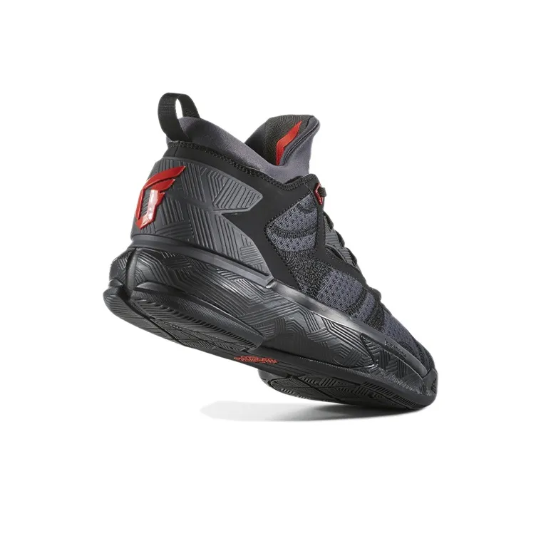 Adidas D Lillard 2 Core Black Vivid Red-3