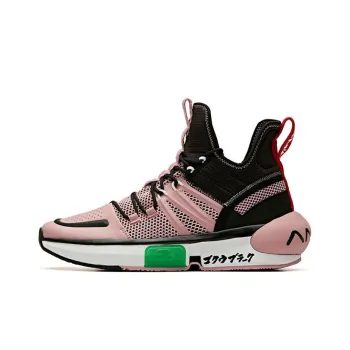 Dragon Ball Super x Anta 'Goku Black' Cushioning Anti Slip And Wear Resistant Mid Top Basketball Shoes Men's Rose Red