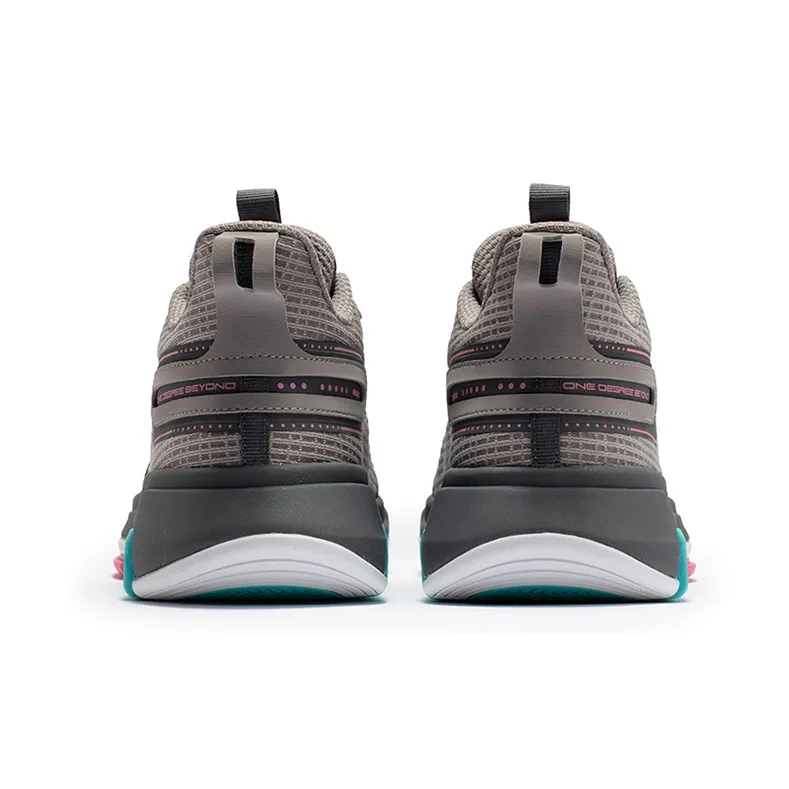 361° Tackle Q BOOM Technology Low Top Performance Basketball Shoes Men's White Gray-3