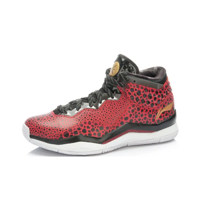 LiNing WOW 3 Red Sea Basketball Shoes Men's Red Black-1