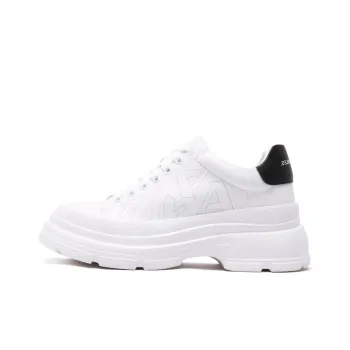 Anthony Miles Water Dye Stylish Skateboarding Shoes Women's White Black