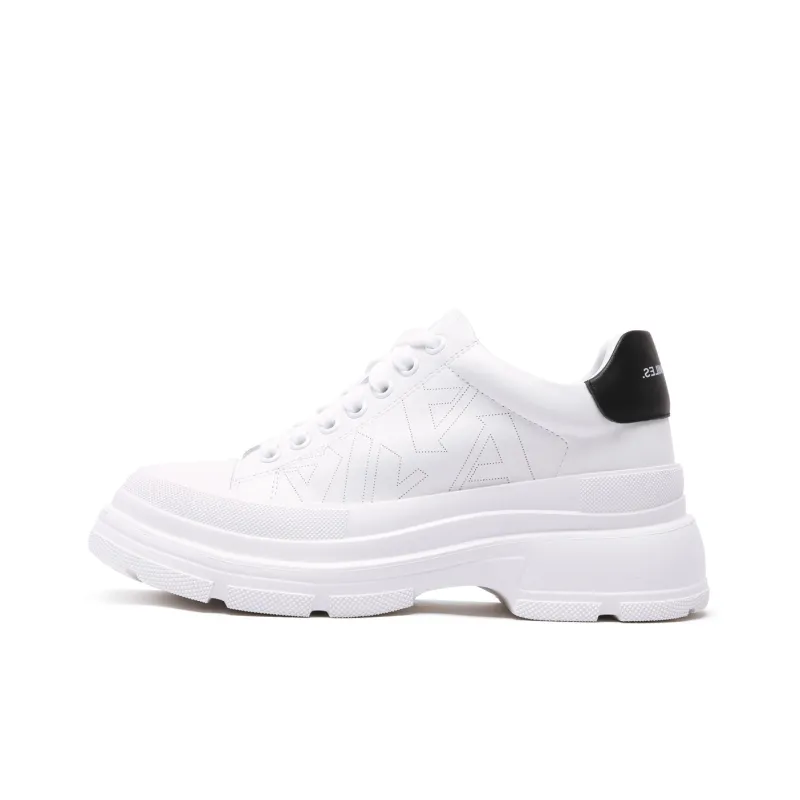 Anthony Miles Water Dye Stylish Skateboarding Shoes Women's White Black-0