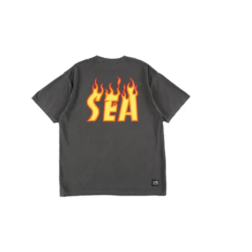 Wind And Sea Thrasher X WIND AND SEA CO-TITLED SERIES T-Shirts Unisex Gray