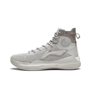 LiNing YuShuai 13 Boom Sand Hawk Anti Slip And Wear Resistant Lightweight High Top Basketball Shoes Men's Gray