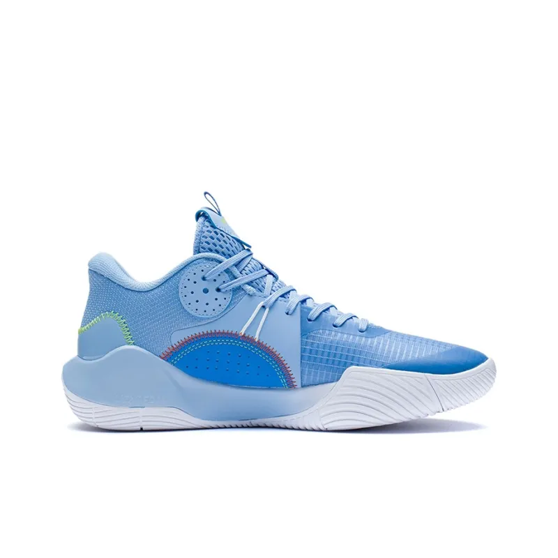 LINING SONIC Team LOW Basketball Shoes Men Low Top Aurora Blue-1