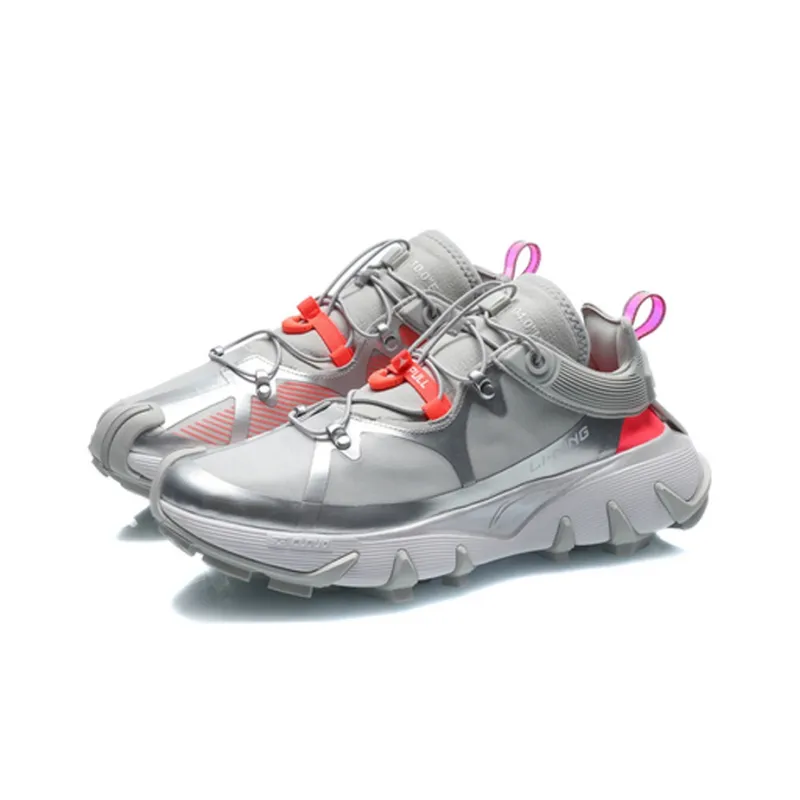 LiNing Wu Xing 1 Cushioning Rebound Coverage Low Top Basketball Shoes Men's Silver-2