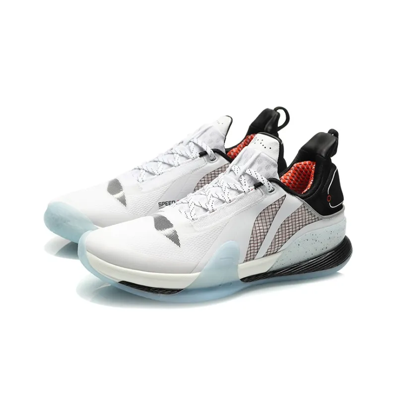 LINING Blitz 7 Premium Basketball Shoes Men Low Top White/Black-2