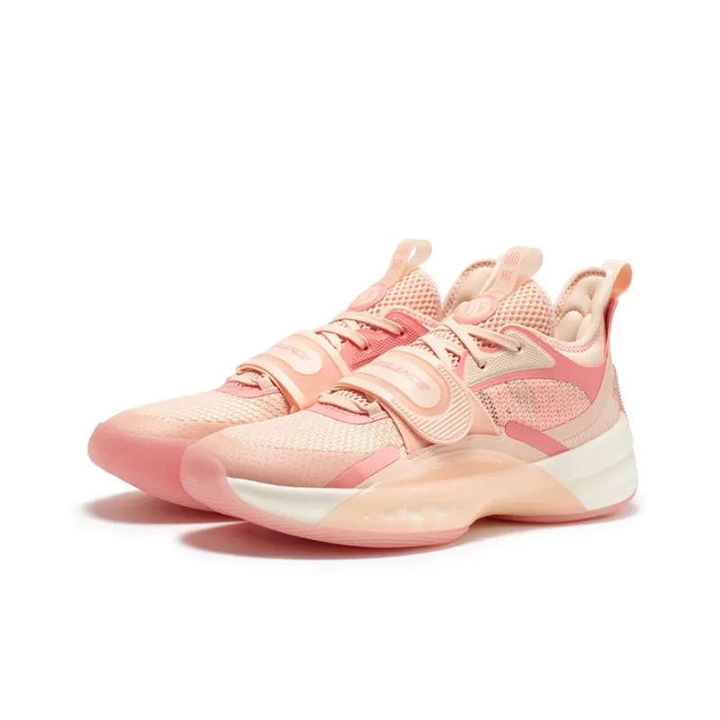 361° Zen 4 Basketball Shoes Men Low Top Soft Pink/Smoky Pink-3