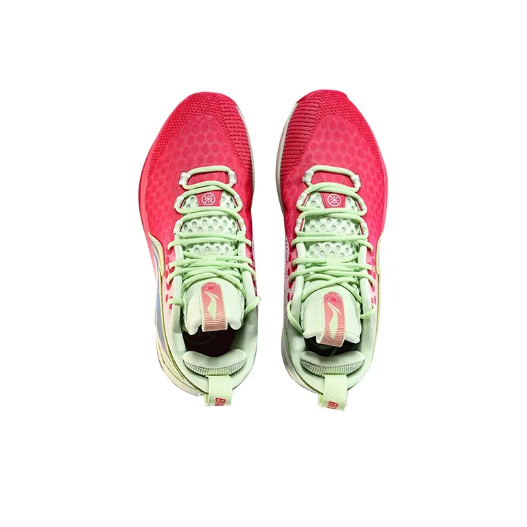 LiNing Shadow 1 Basketball Shoes Men's Red Green-3