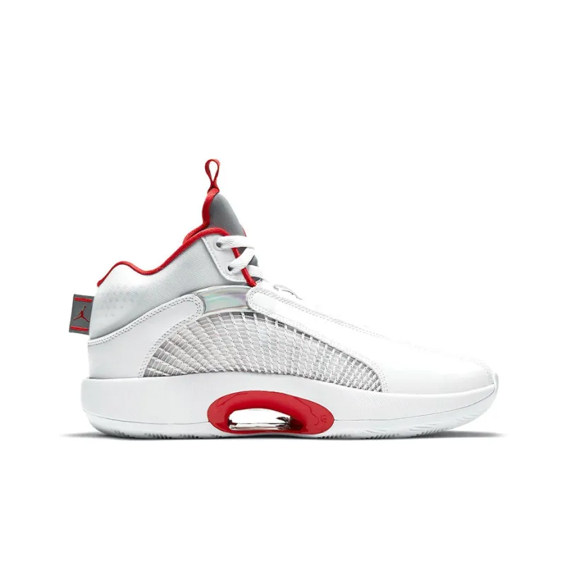 Jordan Xxxv Fire Red White Sole-1