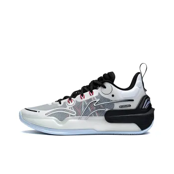 LiNing YuShuai 16 V2 Cushioning Anti Slip And Wear Resistant Low Top Basketball Shoes White Black