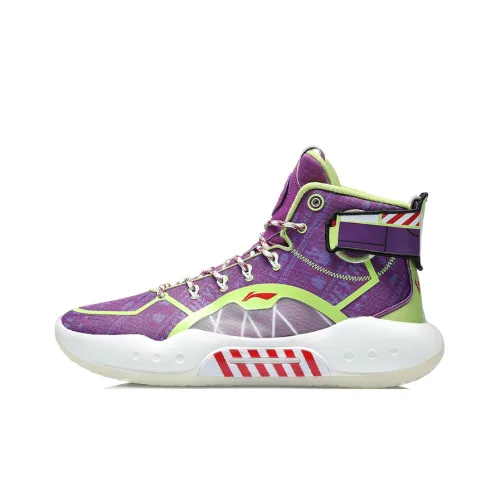 Disney X LINING YuShuai 14 Basketball Shoes Men High-Top Roman Purple