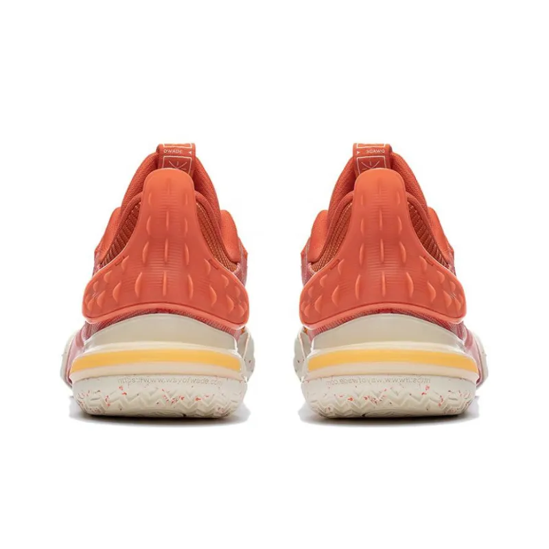 LiNing All City 11 Red Cushioning Anti Slip And Wear Resistant Low Top Basketball Shoes Men's Orange-3