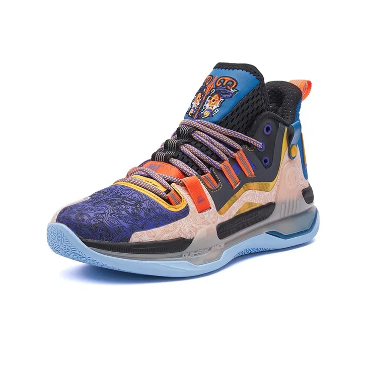 361° AG1 Pro Basketball Shoes Men Low Top Black/Purple-1
