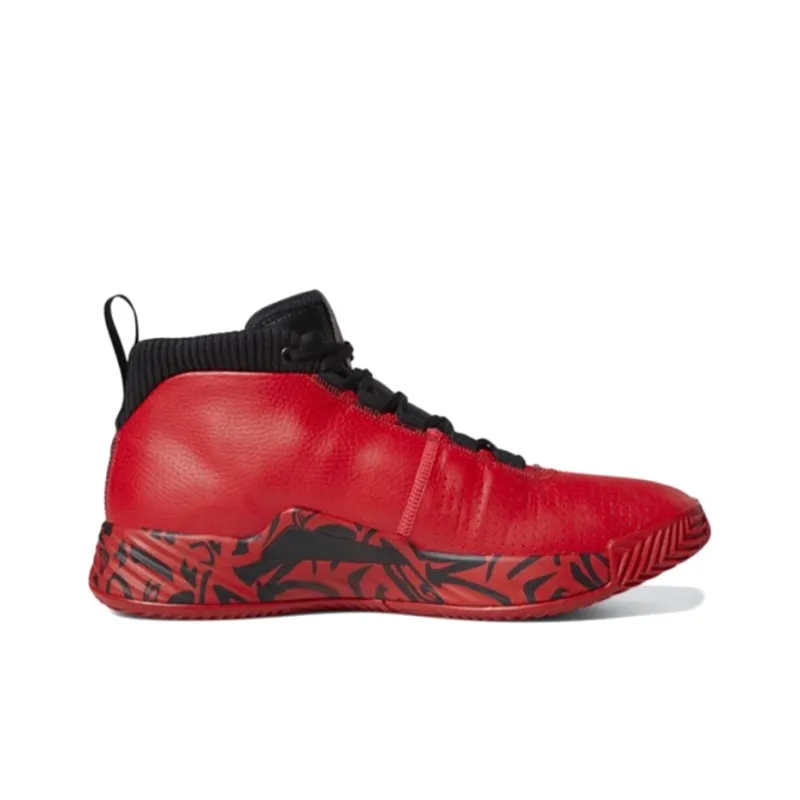 Adidas Dame 5 Mid Tops Large Red-1