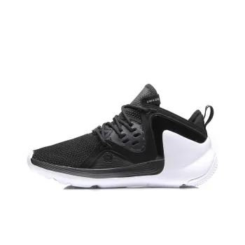 LINING APOSTLE Light Basketball Shoes Unisex Mid Top Black/White