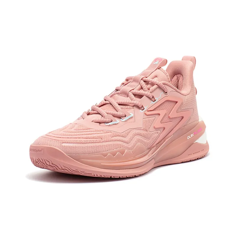 361° Big3 3.0 Pro Cushioning Wear Resistant Low Top Basketball Shoes Men's Pink-1