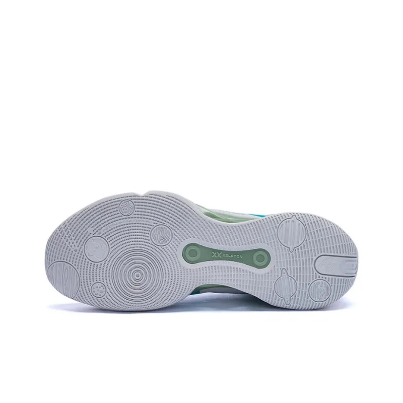 361° AG 2 Basketball Shoes Men Low Top Gray/Green-4