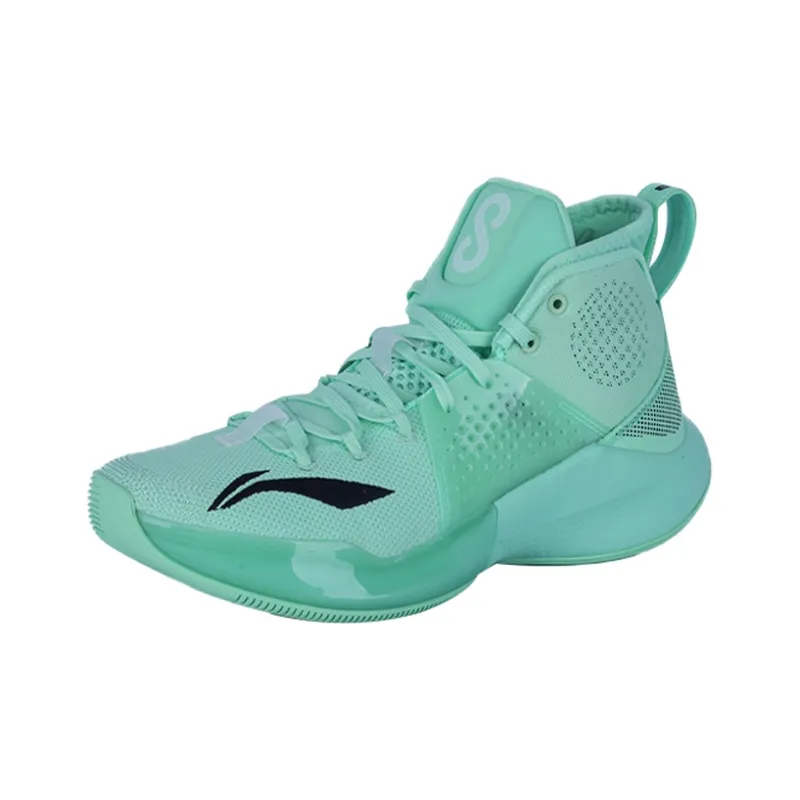 LINING SONIC 8 Basketball Shoes Men High Top Mint Green-2