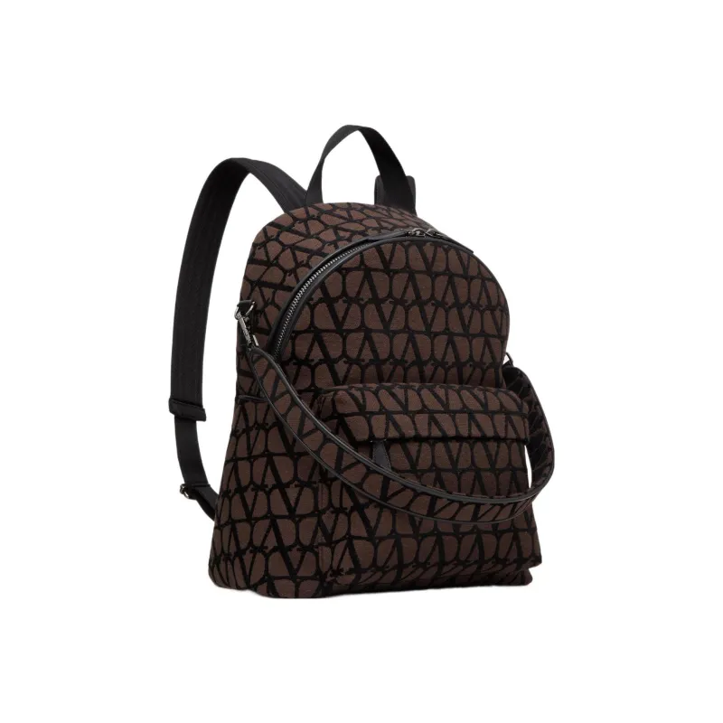 Valentino Garavani Logo Detailed Zip-Up Backpack-1