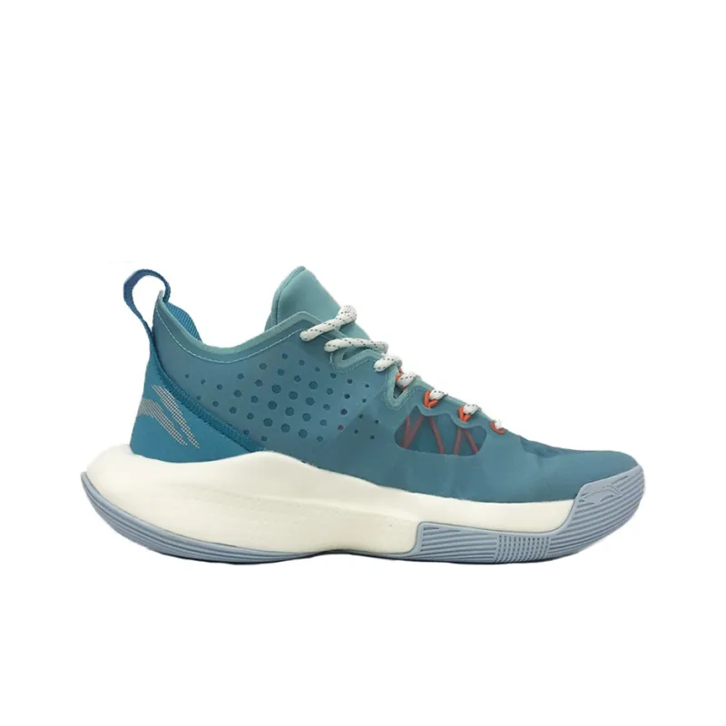 LiNing SONIC 8 Cushioning Anti-Slip And Wear-Resistant Low-Top Basketball Shoes Blue-1