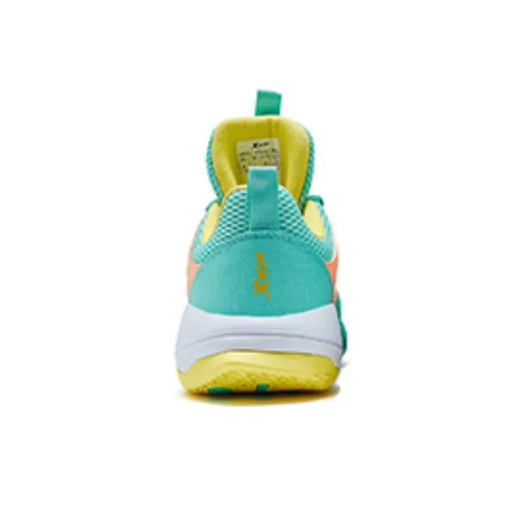 XTEP Cushioning Anti-Slip And Wear-Resistant Coverage Support Low-Top Performance Basketball Shoes Men's Green-2