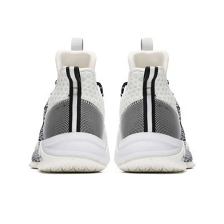 361° Q Ball Sports Cushioning Anti Slip And Wear Resistant Low Top Basketball Shoes Men's White-2