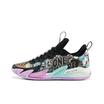 RIGORER Zhige 1.5 Low Top Performance Basketball Shoes Men's Electric Purple Space Blue