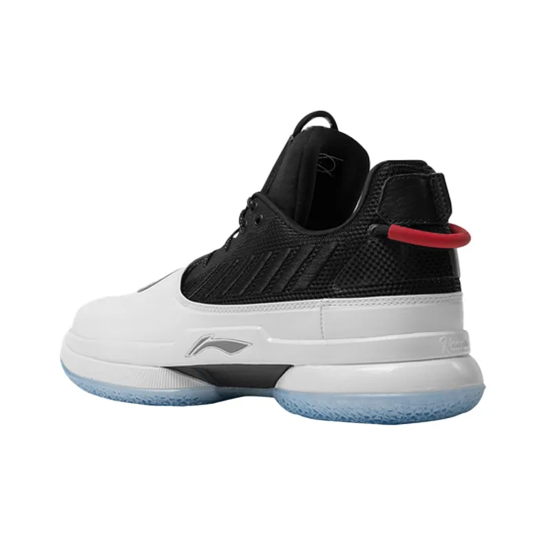 LiNing WOW 7 Wade Way 7 Announcement Durable Breathable Low Top Basketball Shoes Men's Black White-1