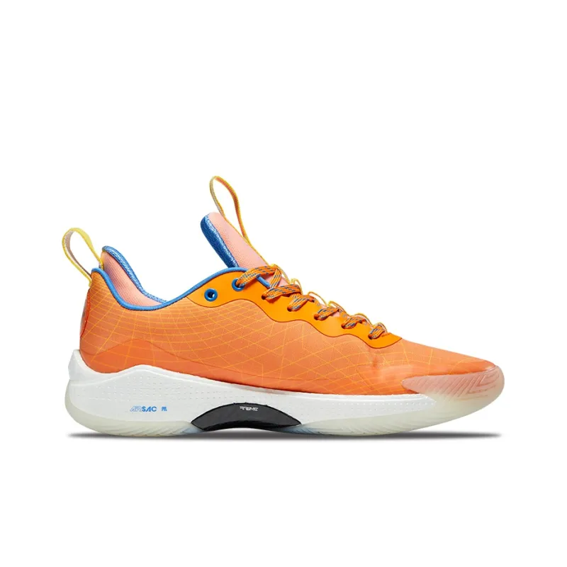 RIGORER Stop Ge 1.0 Basketball Shoes Unisex Low Top Orange Red/Lemon/University Blue-1