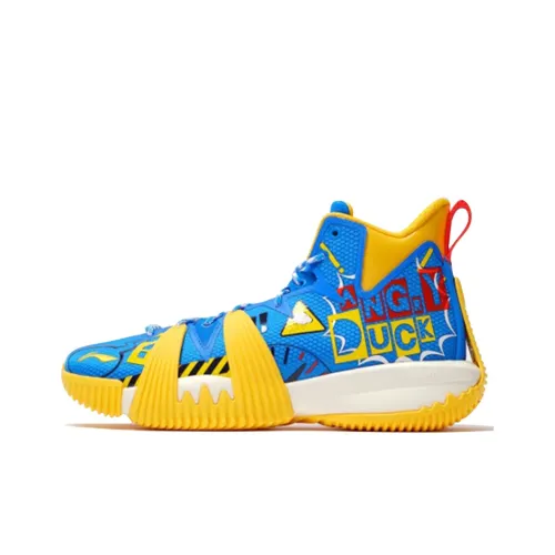 Disney X LINING Badfive 1 Basketball Shoes Men High-Top Blue