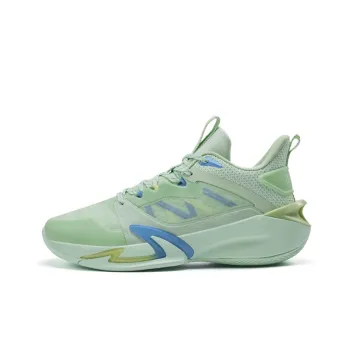 XTEP Light Feather 2 V2 Basketball Shoes Men Low Top Forest Green