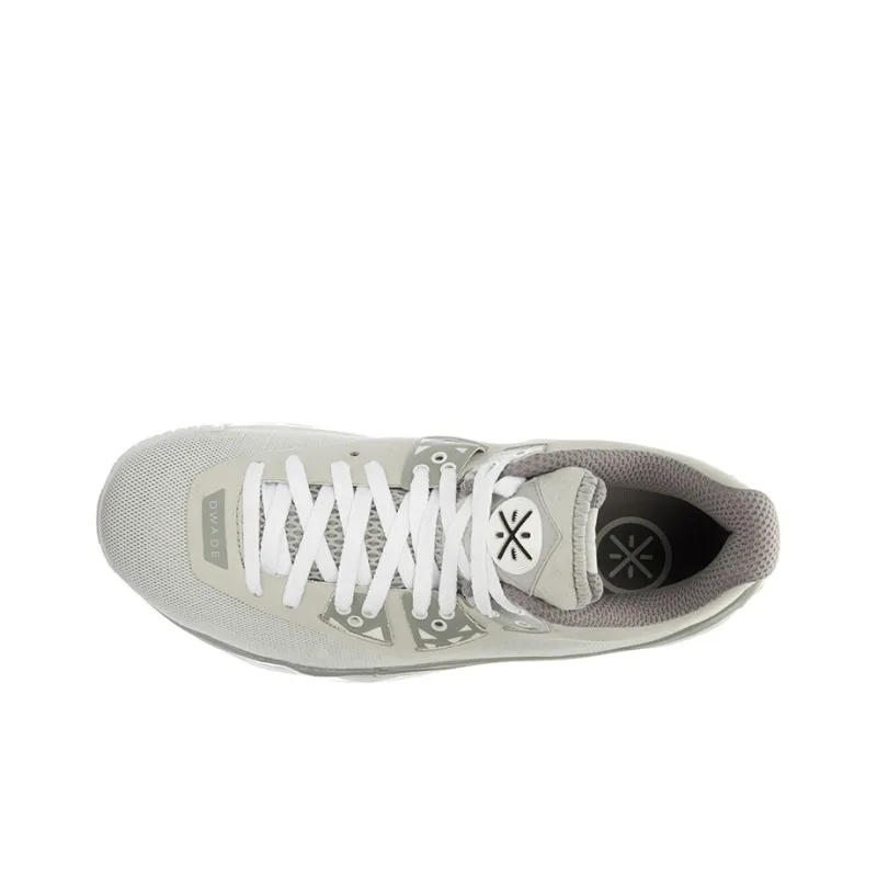 LiNing WOW 4 Way Of Wade 4 Mid Top Basketball Shoes Unisex Gray White-2