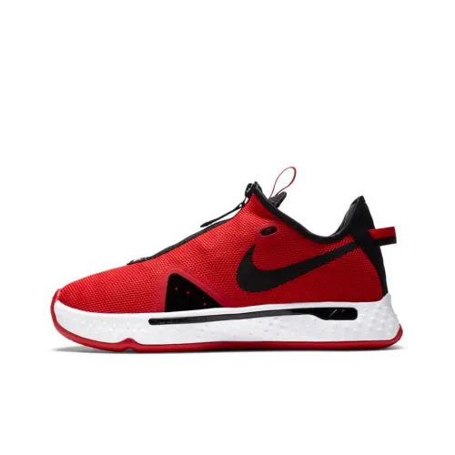 Nike PG 4 Basketball Shoes Unisex Low-Top Red/Black