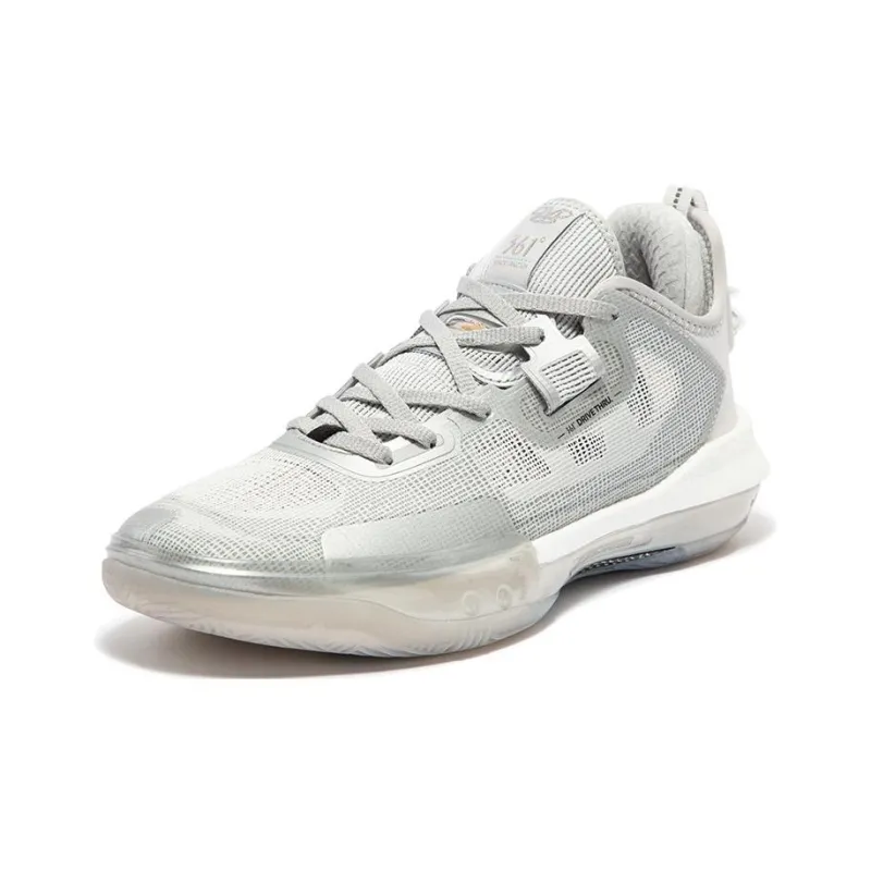 361° Supernova 1.0 Pro CD Low Top Performance Basketball Shoes Men's Silver White Obsidian Black-1