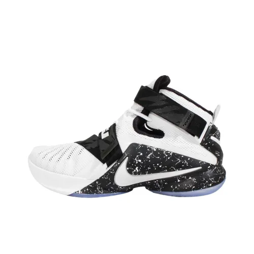 Nike Zoom Soldier 9 Basketball Shoes Men High-Top Black/White