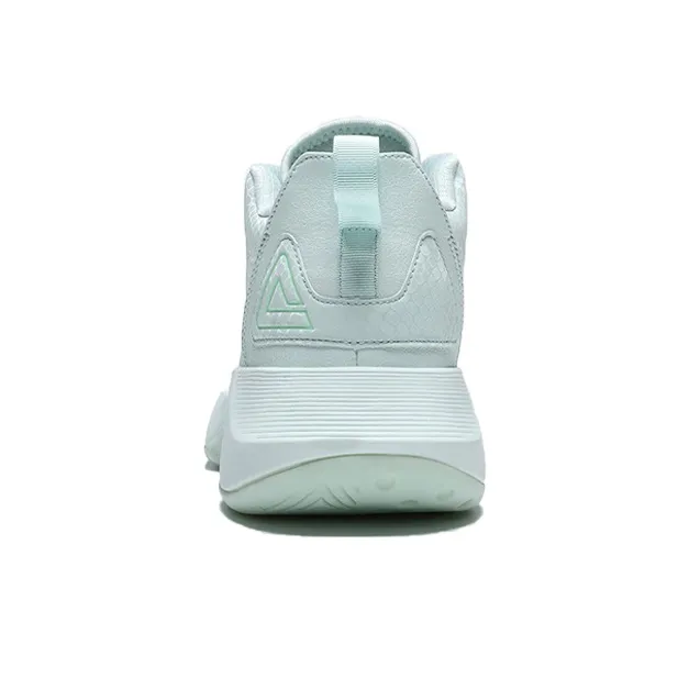 PEAK Nomadic Cushioning Anti Slip And Wear Resistant Mid Top Basketball Shoes Men's Gouache Green-2