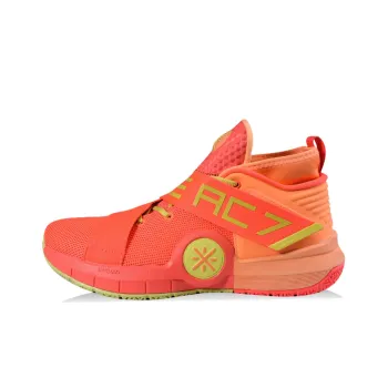 LiNing All City 7 Wade Collection Anti Slip Wear Resistant Mid Top Basketball Shoes Neon Orange