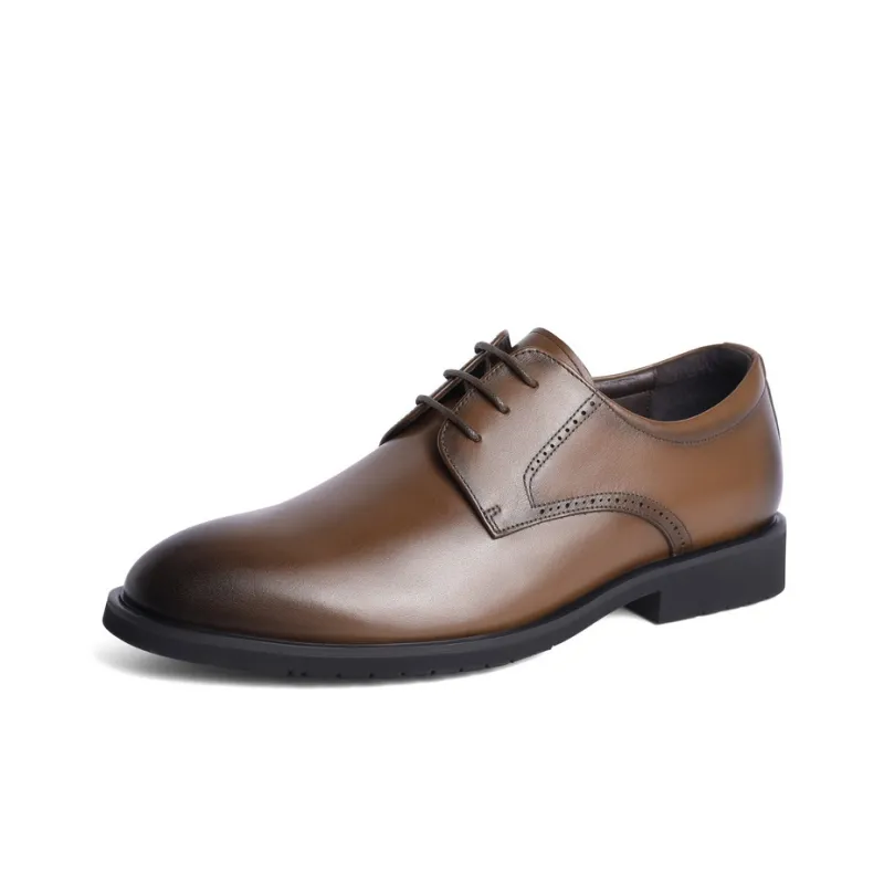 BELLE Dress Shoes Men Low Top Black/Brown-6