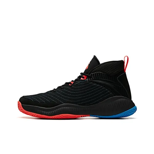 Anta High Top Basketball Shoes Men's Black Red